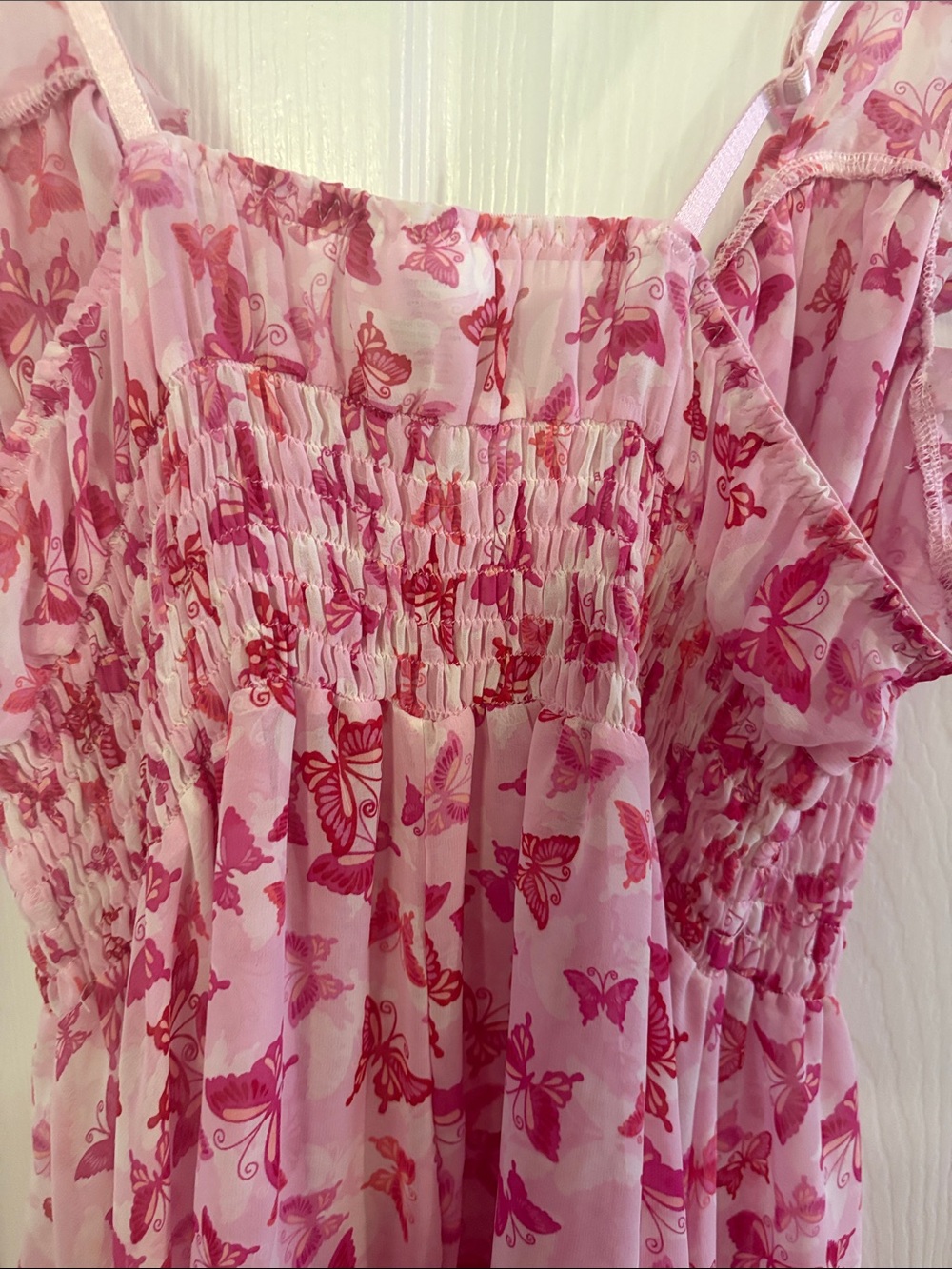 Fashion Bug Pink Butterfly Sleepwear Top - Picture 4 of 5
